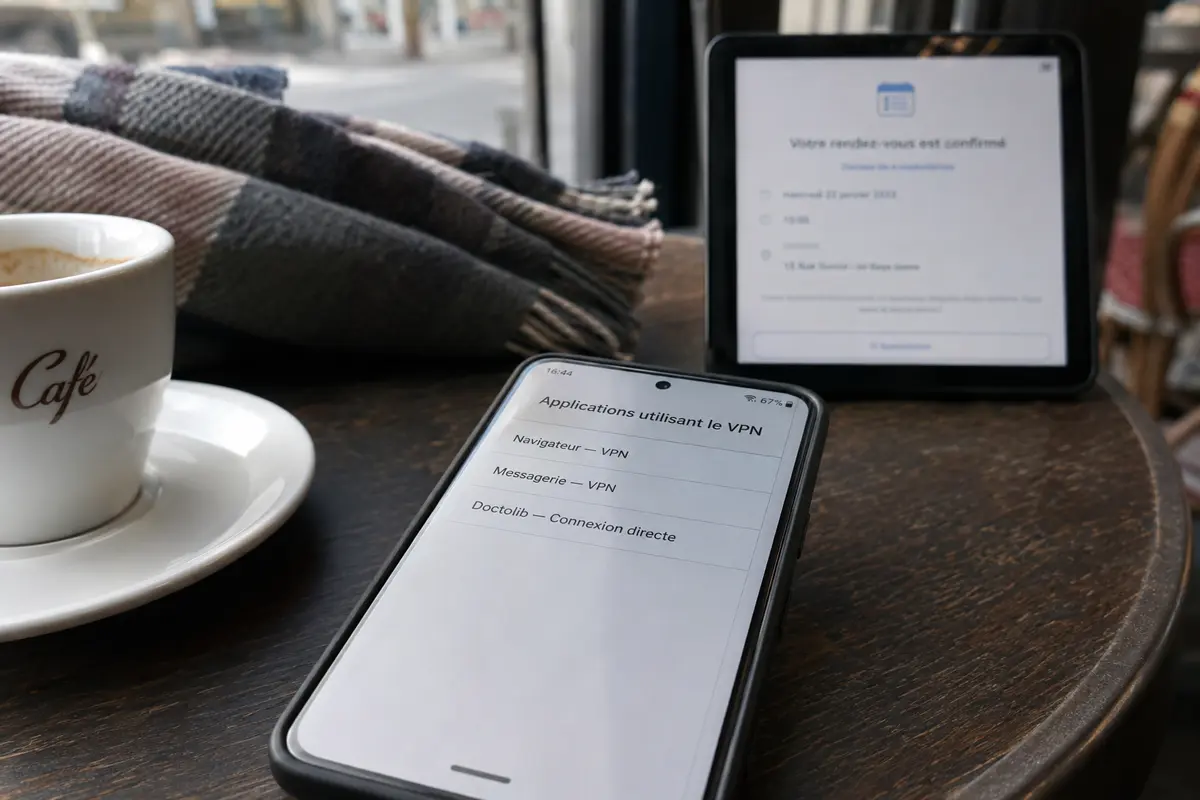 Illustration liée à l’article : Doctolib sous VPN sur Android : le compromis du routage par application