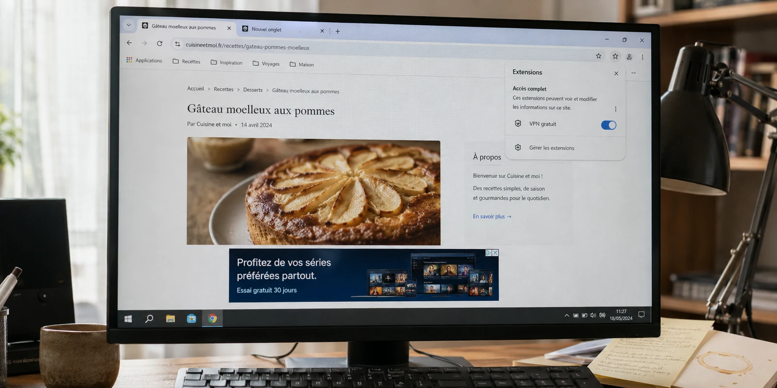 Extension VPN gratuite : quand les publicités injectées deviennent le problème
