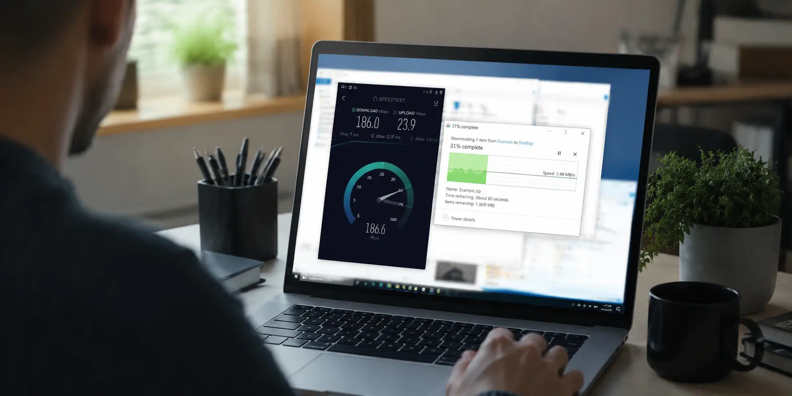 Fibre à 1 Gb/s, téléchargement à 2 Mo/s : Le mensonge du Speedtest local