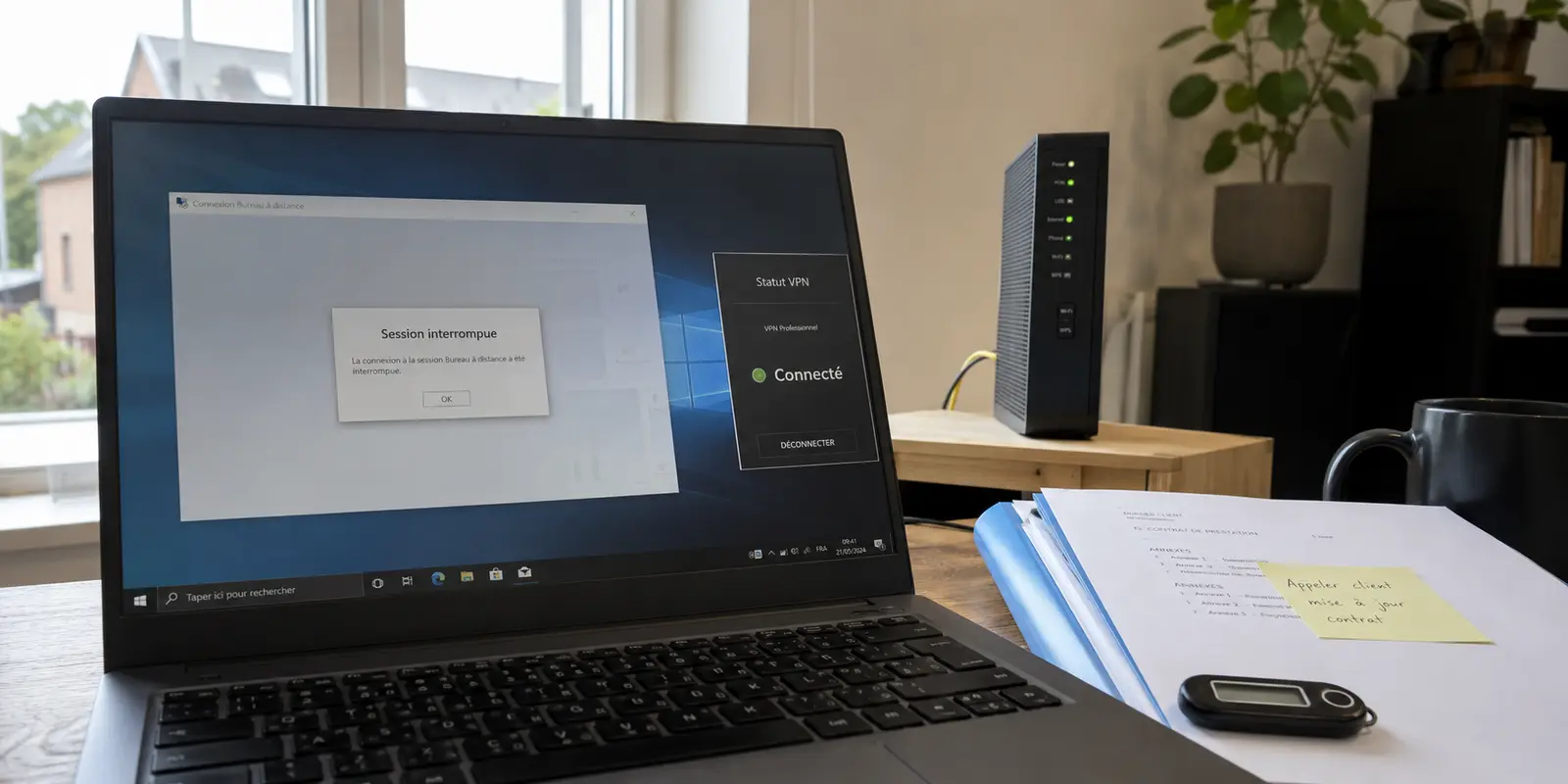 La fibre va vite, mais le VPN pro décroche
