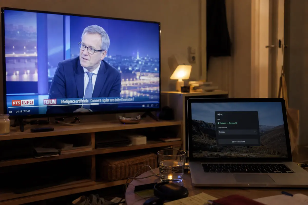 Illustration liée à l’article : Play RTS à l’étranger : pourquoi votre IP suisse est rejetée (et comment passer le contrôle)