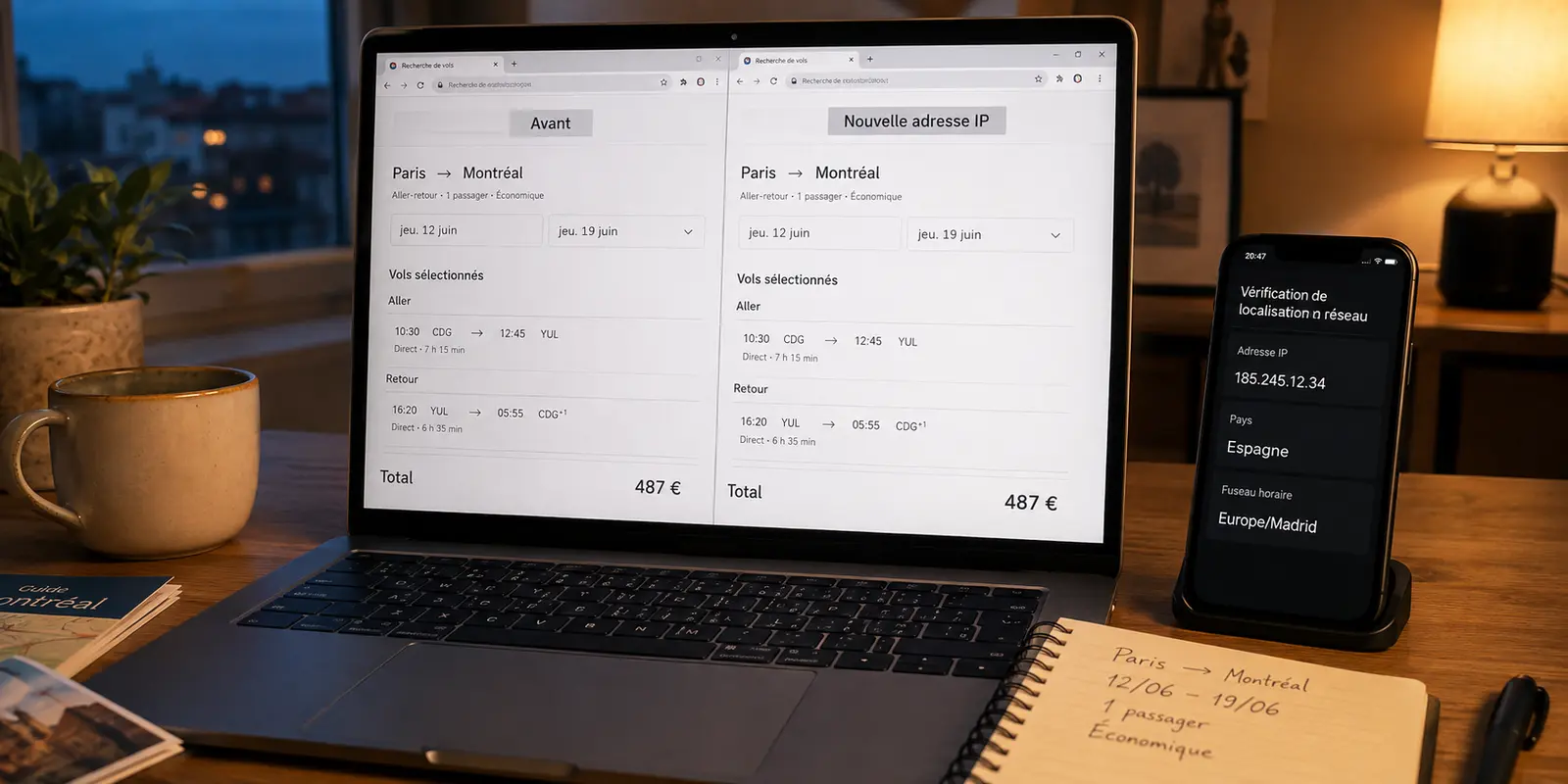 Réserver ses billets sous VPN : Pourquoi changer d’adresse IP ne fait presque jamais baisser le prix
