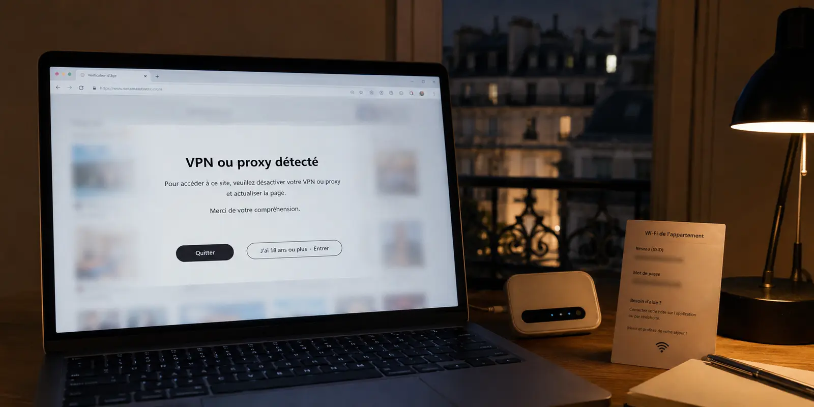 Site pour adultes : pourquoi votre VPN est détecté (et comment débloquer l’accès sans rien exposer)