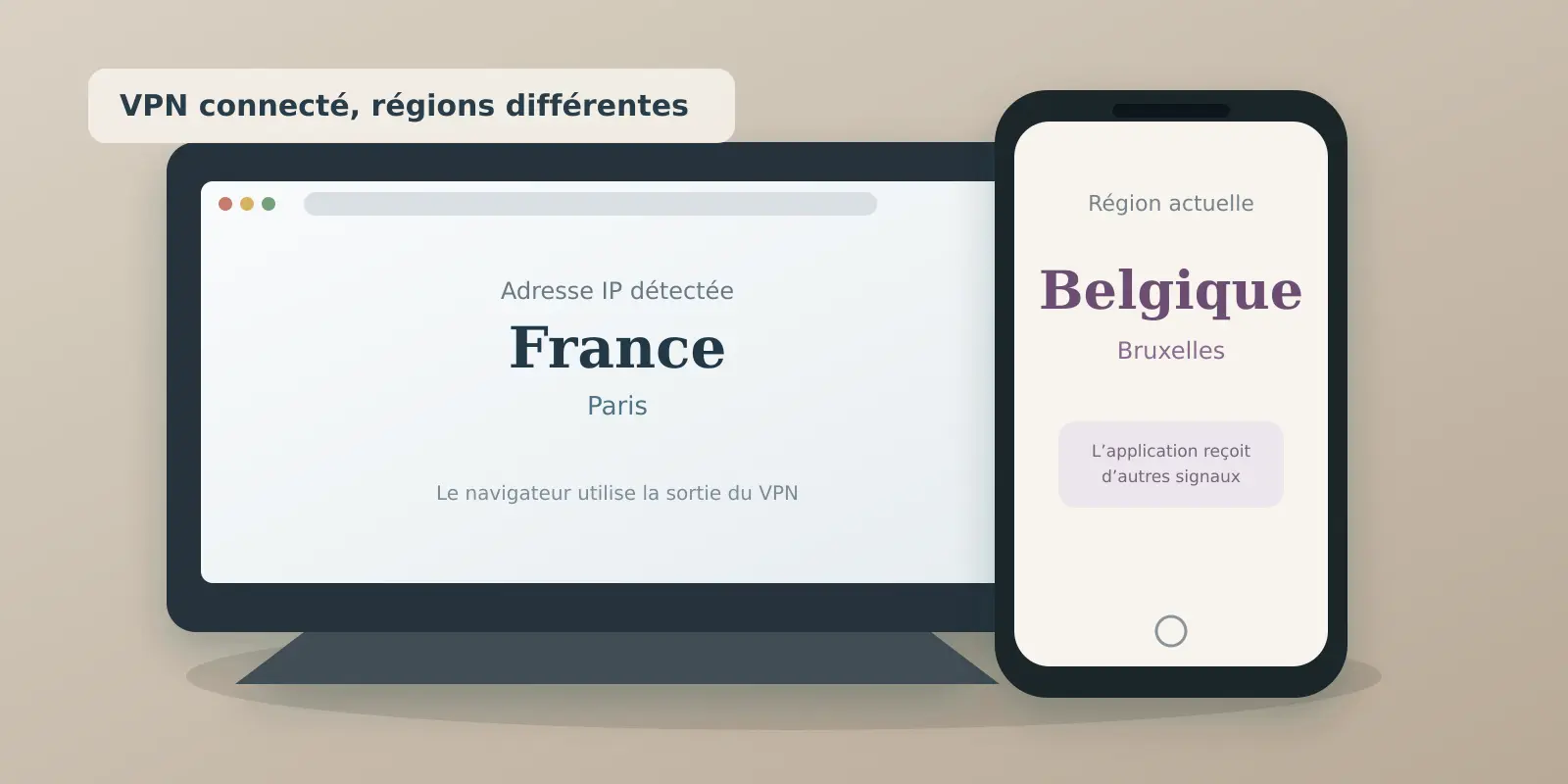 Pourquoi une Application Voit Encore Votre Vraie Région Avec un VPN (Et Comment Y Remédier)