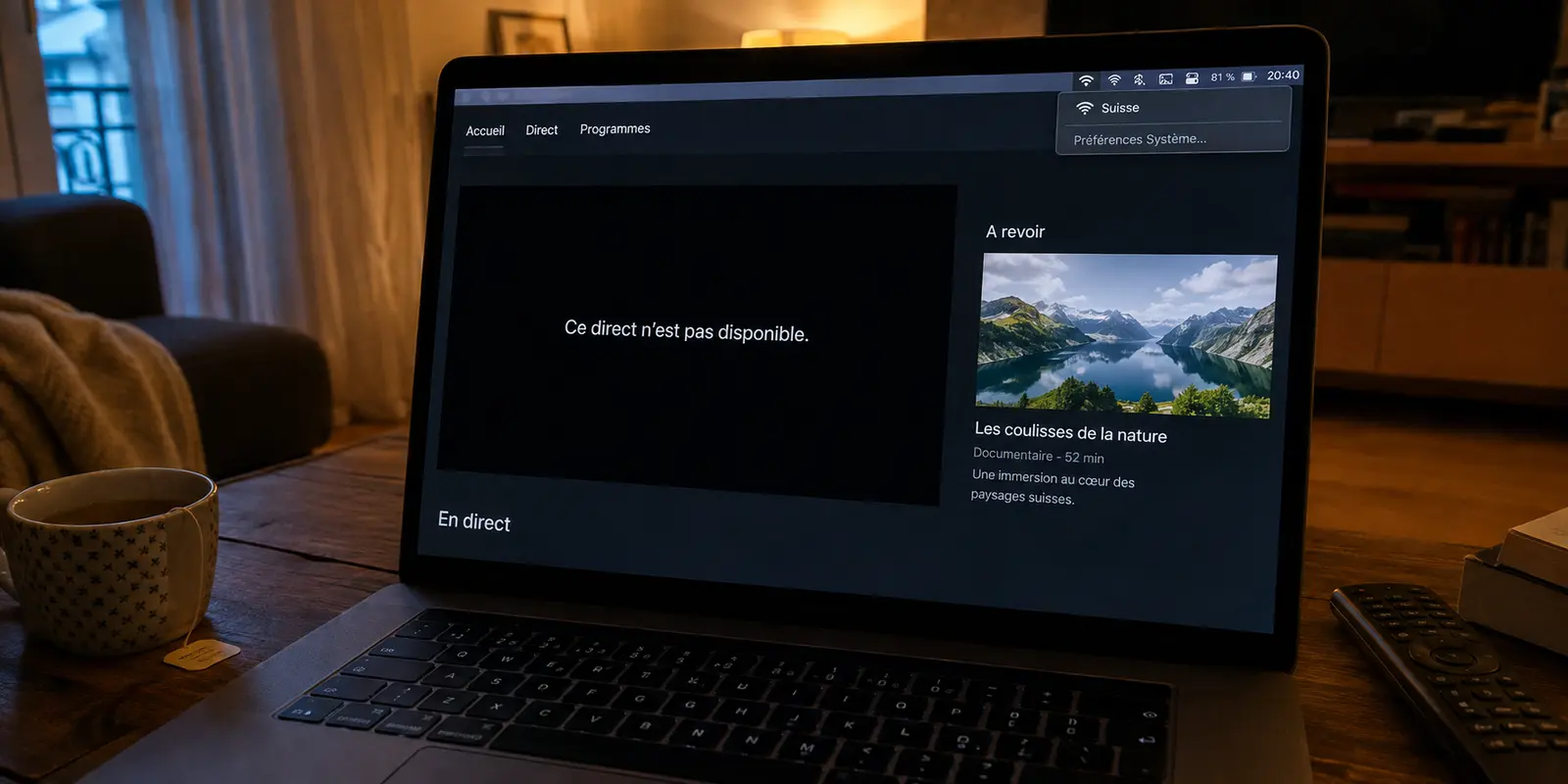 Pourquoi votre VPN suisse ouvre le 19h30 mais bloque la Formule 1 sur la RTS (et comment y remédier)