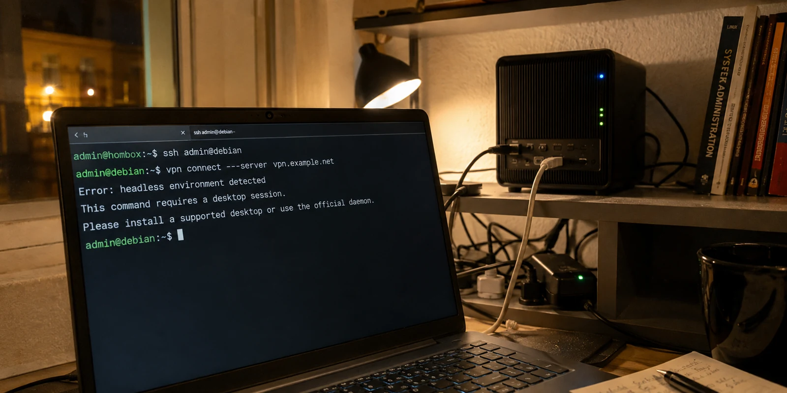 VPN en ligne de commande sous Linux headless : le piège du terminal que vous n'avez pas besoin de subir