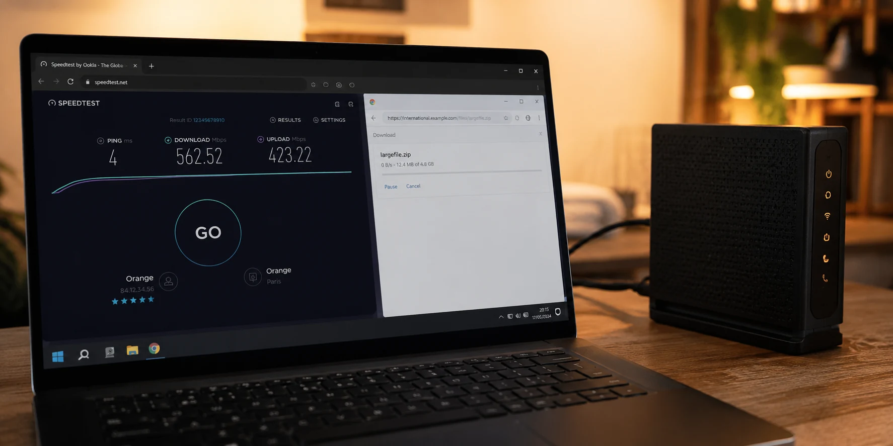 Fibre Orange à 1 Gb/s et téléchargement international au ralenti : pourquoi votre Speedtest vous ment (et comment débrider vos débits)