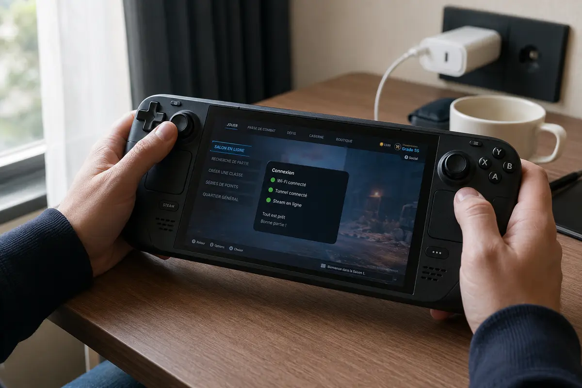 Illustration liée à l’article : Steam Deck en veille : pourquoi le kill switch bloque votre console au réveil (et la vraie solution)