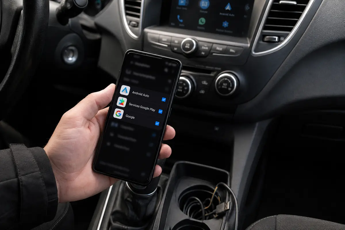Illustration liée à l’article : Android Auto et VPN : pourquoi la connexion sans fil bloque et comment l’éviter