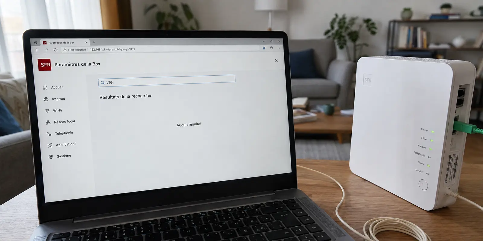 VPN sur Box SFR : pourquoi le client VPN est introuvable